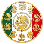 Mexico. 1 Onza 2024 1 oz Mexican Libertad Mexico Flag 24k, Postzegels en Munten