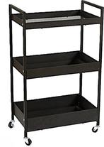 2dekans | Ceruzo Keukentrolley op wieltjes - 3 Lagen- Metaal, Ophalen of Verzenden