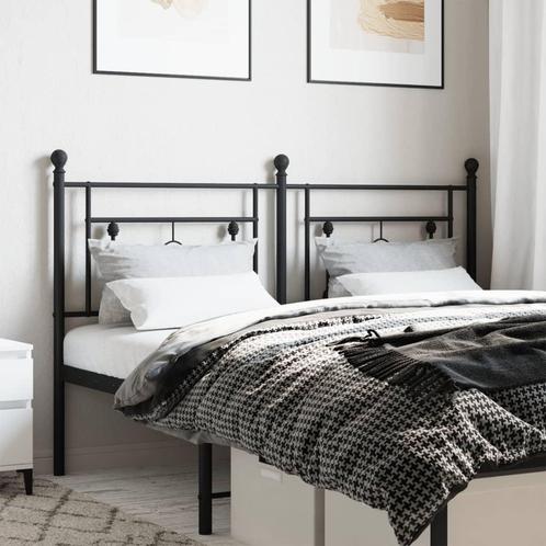 vidaXL Tête de lit métal noir 150 cm, Maison & Meubles, Chambre à coucher | Lits, Neuf, Envoi