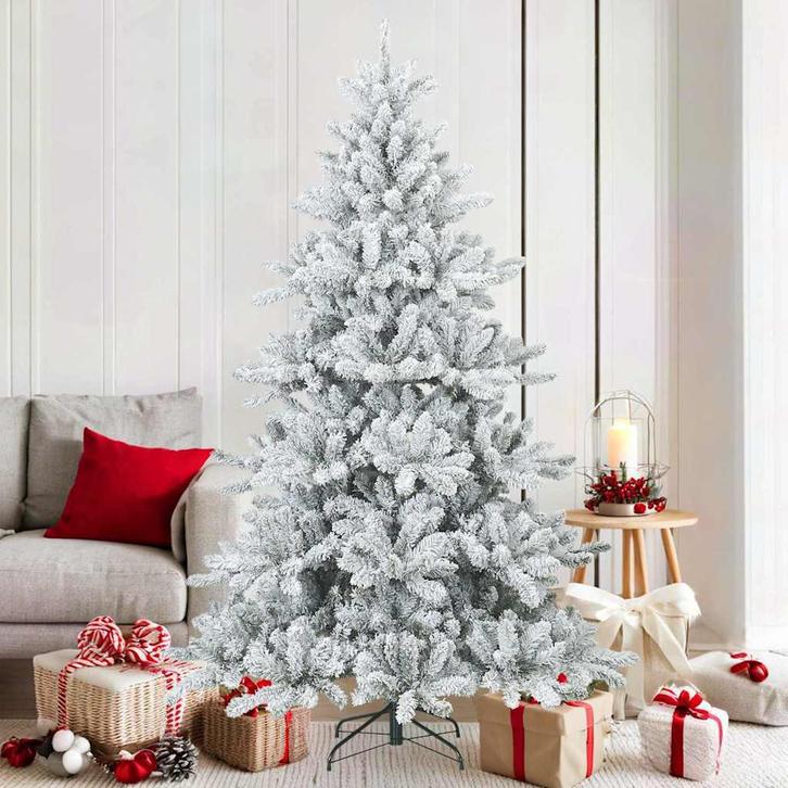 vidaXL Moderne Kunstmatige Gehingde Kerstboom met Sneeuw en, Diversen, Kerst, Nieuw, Verzenden