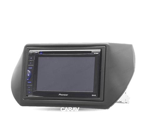 Facade Autoradio 2-Din Noir Pour Citroen Nemo Peugeot Bipper, Auto diversen, Autoradio's, Verzenden