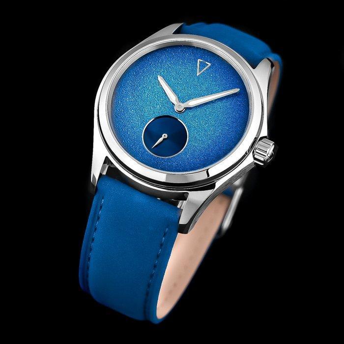 Aryon - Minimal Enamel Blue Automatic Watch - Limited, Handtassen en Accessoires, Horloges | Heren