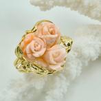 Koraal - Zilver, Verguld - Ring - CORALLO ROSATO, Antiek en Kunst