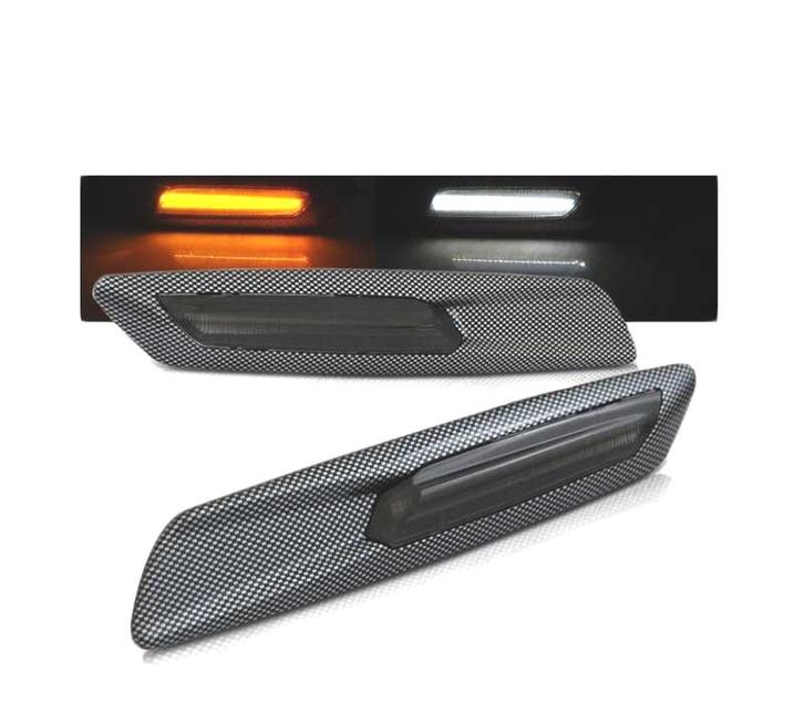 Clignotants Latéraux Led Pour Bmw Look F10 Smoke Carbon, Autos : Pièces & Accessoires, Éclairage, Envoi