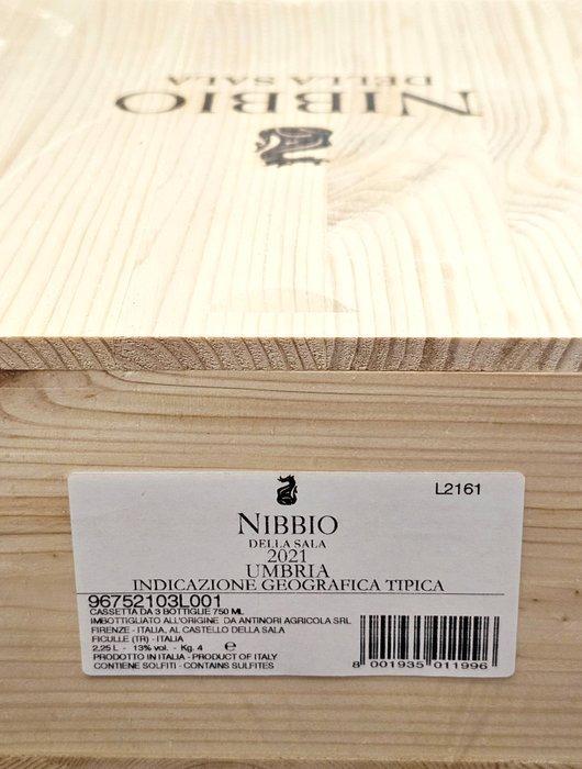 2021 Antinori, Nibbio della Sala - Umbrië - 3 Flessen (0.75, Verzamelen, Wijnen