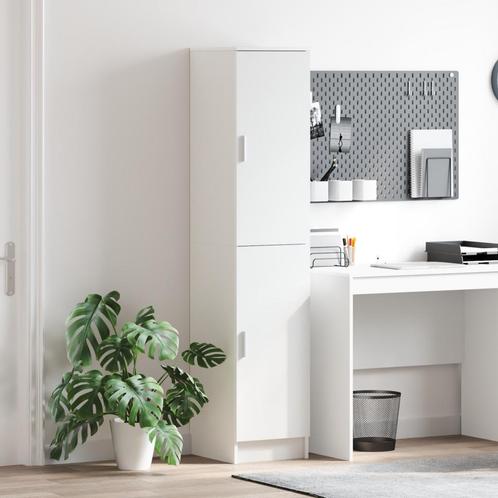 vidaXL Hoge kast Wit 35x39x168 cm Geengineerd hout, Huis en Inrichting, Kasten | Dressoirs, Nieuw, Verzenden