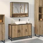 vidaXL Wastafel kabinet voor de badkamer artisanaal, Verzenden, Nieuw