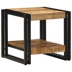 vidaXL Koffietafel 40x50x38 cm Massief Ruw Mango Hout, Verzenden, Nieuw