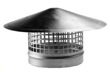 Regenhoed Ø 125mm met gaas, Doe-het-zelf en Bouw, Ventilatie en Afzuiging, Nieuw, Verzenden