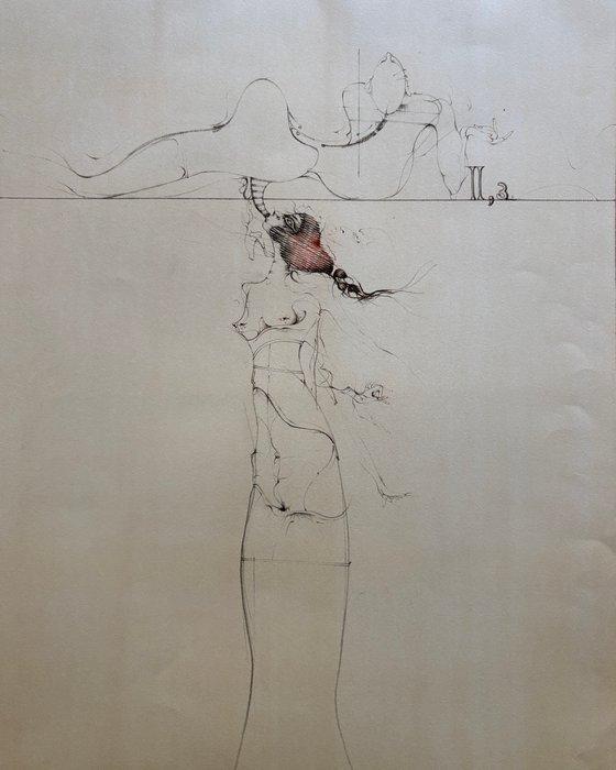 Paul Wunderlich (1927-2010) - Solomon II:3, Antiquités & Art, Antiquités | Autres Antiquités