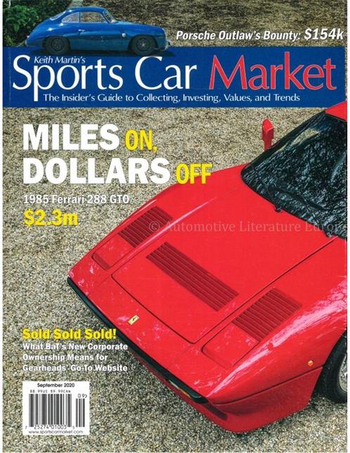 2020 SPORTS CAR MARKET MAGAZINE SEPTEMBER ENGELS, Boeken, Auto's | Folders en Tijdschriften