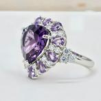 Zonder minimumprijs - Ring Verguld Amethist - Topaas - 18kt, Nieuw