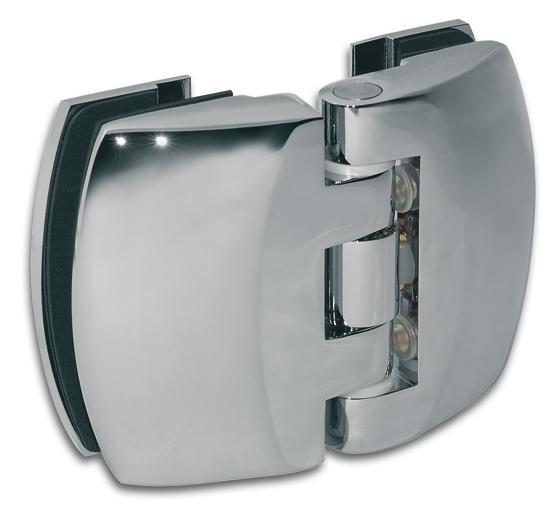 Douchedeurscharnier Atlantica 180° / 135° glas-glas-Matverch, Doe-het-zelf en Bouw, Deuren en Vliegenramen, Nieuw, Verzenden