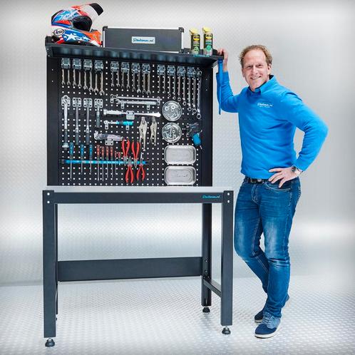 Datona Werkbank PREMIUM 119 cm breed - Datona - Zwart, Doe-het-zelf en Bouw, Werkbanken, Ophalen of Verzenden