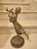 sculptuur, Scultura donna - 17 cm - Brons