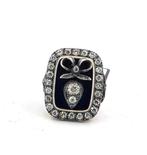 Ring - 9 kt. Geel goud, Zilver Diamant (Natuurlijk) -, Nieuw