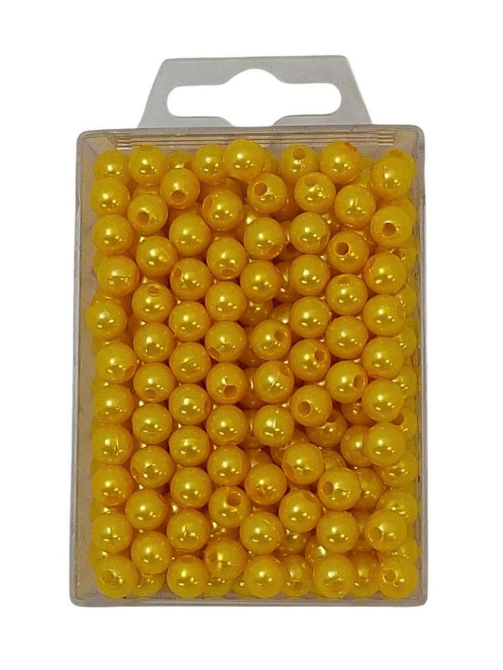 Parels rijgparels 08 Geel 8 mm, Maison & Meubles, Accessoires pour la Maison | Plantes & Fleurs artificielles