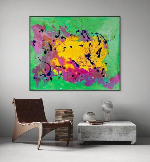 Christoph Prein - Green Embraces Chaos - XXL, Antiek en Kunst, Kunst | Schilderijen | Modern