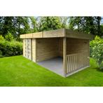 Houten tuinhuis modern arhus 3332 + 3222 x 2452 mm 28 mm, Tuin en Terras, Tuinhuizen, Nieuw