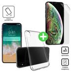 iPhone XS Transparant TPU Hoesje + Screen Protector Folie, Telecommunicatie, Mobiele telefoons | Hoesjes en Screenprotectors | Overige merken