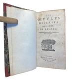 Jean-Louis Guez de Balzac - Les Œuvres diverses - 1651, Antiek en Kunst, Antiek | Boeken en Manuscripten