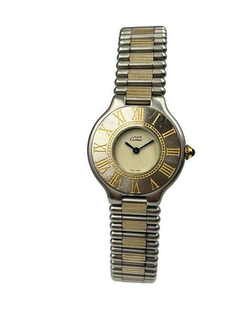 Cartier - Must de Cartier 21 - Box - 9010 - Dames -, Handtassen en Accessoires, Horloges | Heren