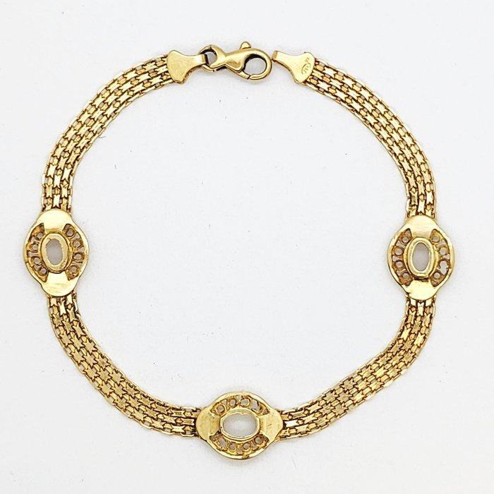 Armband - 18 karaat Geel goud, Handtassen en Accessoires, Armbanden