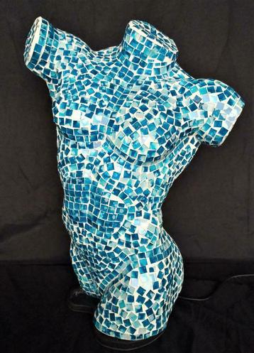 Sfeerlampen Mannelijke torso mozaiekglas, handgemaakt,Bali beschikbaar voor biedingen