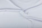 Texture wit - Polyester stof 10m op rol - Aanbieding!, Hobby & Loisirs créatifs, Tissus & Chiffons, Ophalen of Verzenden