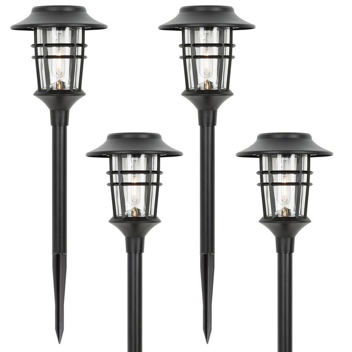Buitenverlichting zonne-energie Set 4 stuks Solar Del Sol, Tuin en Terras, Buitenverlichting, Verzenden