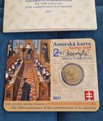 Slowakije. 2 Euro 2017 Universitas Istropolitana (signed