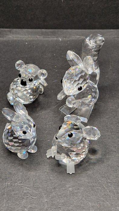 Swarovski - boxed - Eekhoorn met noot 011871 - Haas zittend, Antiek en Kunst, Curiosa en Brocante