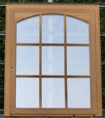 afrormosia houten raam , chassis , venster, kozijn 126 x 152, Ophalen of Verzenden, Raamkozijn