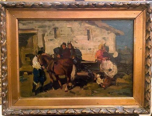 Salvatore Balsamo (1894-1923) - Contadini, Antiek en Kunst, Kunst | Schilderijen | Klassiek