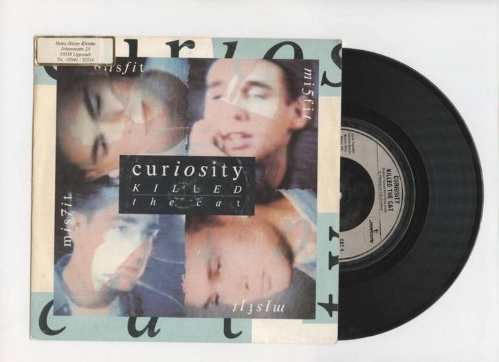 Curiosity Killed The Cat – Misfit / Man (1-7-Vinyl-Single), CD & DVD, Vinyles Singles, Enlèvement ou Envoi