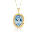 Collier avec pendentif - 18 carats Or jaune -  38.59ct. tw.