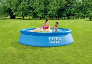Intex Easy Set Opblaaszwembad Set - Ø 244 x 61 cm met beschikbaar voor biedingen