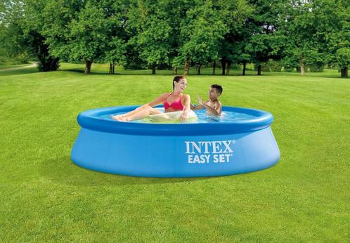 Intex Easy Set Opblaaszwembad Set - Ø 244 x 61 cm met, Hobby en Vrije tijd, Overige Hobby en Vrije tijd, Verzenden