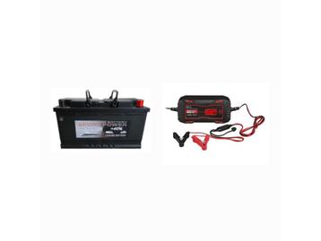 Combi Platinum 100ah semitraktie accu + 5ah Lader