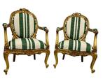 Fauteuil (2) - Paar fauteuils in Napoleon III-stijl: