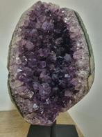 HQ Amethyst geode on luxury steel stand - Hoogte: 240 mm -