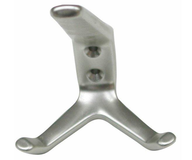 Kapstokhaak Aluminium dubbel, Huis en Inrichting, Woonaccessoires | Kapstokken, Ophalen of Verzenden