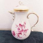 Meissen 1. Wahl Blumenbukett Purpurrosa - Koffieservies (3), Antiek en Kunst