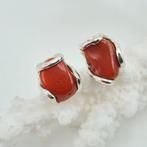 Bloedkoraal - Zilver - Oorbellen - CORALLO MEDITERRANEO