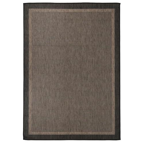 vidaXL Buitenkleed platgeweven 140x200 cm donkerbruin, Huis en Inrichting, Stoffering | Tapijten en Vloerkleden, Nieuw, Verzenden
