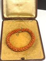 Armband - 18 karaat Geel goud Koraal - Koraal - Siciliaanse, Handtassen en Accessoires, Antieke sieraden