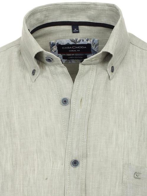 Casa Moda Groen Linnen Overhemd Button Down Boord, Kleding | Heren, T-shirts, Verzenden