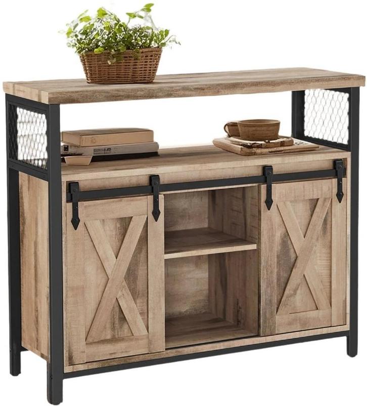 Dressoir - 100x80 cm - keukenkast - Opbergkast - hout met, Huis en Inrichting, Kasten | Dressoirs, Verzenden