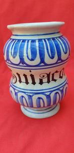 Apothekerspot / Albarello - Majolika Albarello Moparoni, Antiek en Kunst, Antiek | Glaswerk en Kristal
