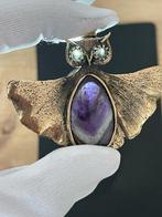 amethist Magnifieke uil ontwerp hanger. Gemaakt van, Verzamelen